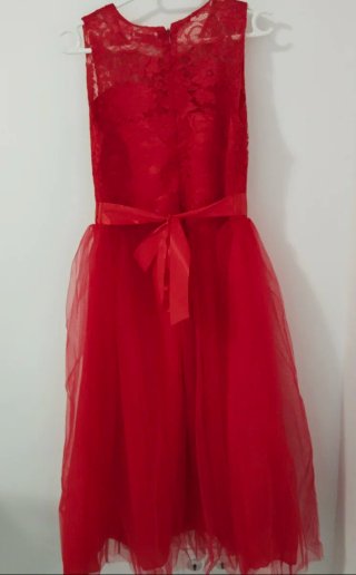 Vestido rojo de fiesta