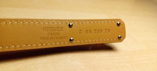 Cintura Hermès Kelly originale marrone