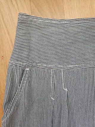 Falda de rayas azul y blanca Talla S