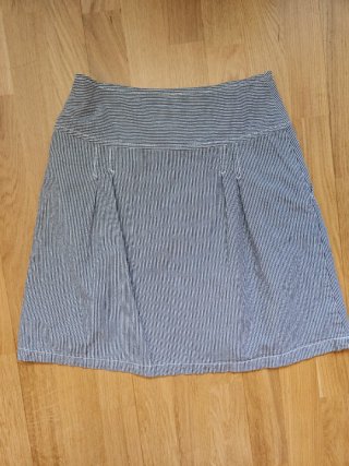Falda de rayas azul y blanca Talla S