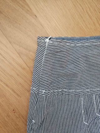 Falda de rayas azul y blanca Talla S