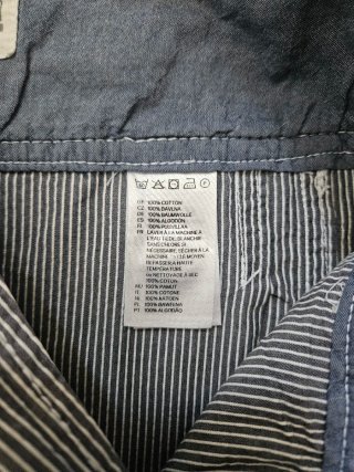 Falda de rayas azul y blanca Talla S