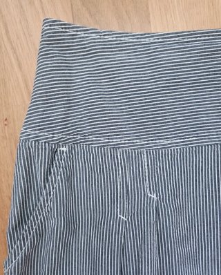 Falda de rayas azul y blanca HM Talla S