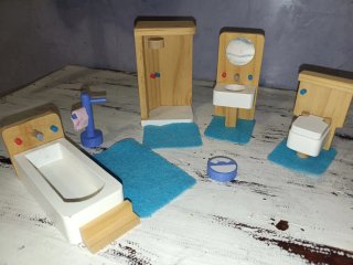 Lote Juguetes Madera Baño