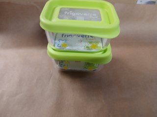 Pack 2 Recipientes Frigoverre Fun 13x10cm