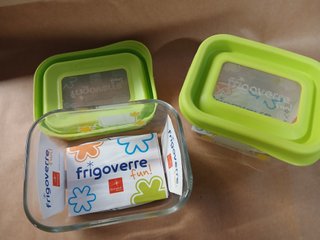 Pack 2 Recipientes Frigoverre Fun 13x10cm