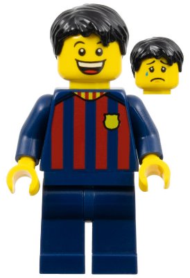 Minifigura LEGO Fútbol Fan - FC Barcelona hombre