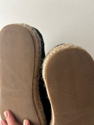Alpargatas Zara Piel Ante Azul