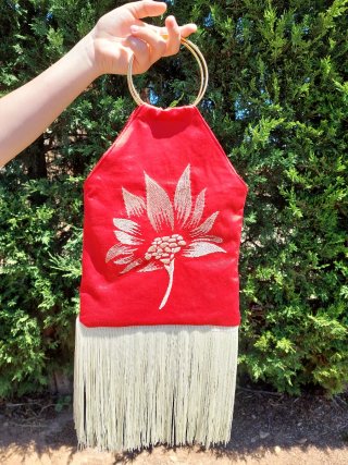 Bolso fiesta artesanal con flecos
