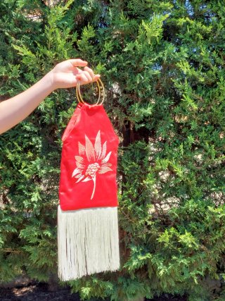Bolso fiesta artesanal con flecos