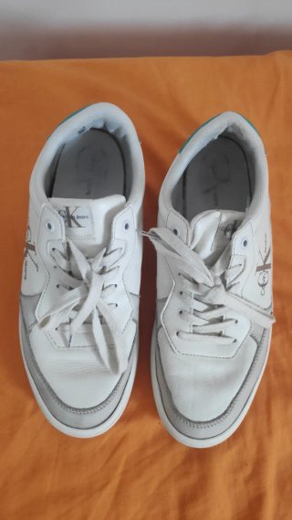 Zapatillas Calvin Klein Jeans Blancas y Verdes