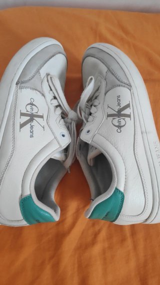 Zapatillas Calvin Klein Jeans Blancas y Verdes