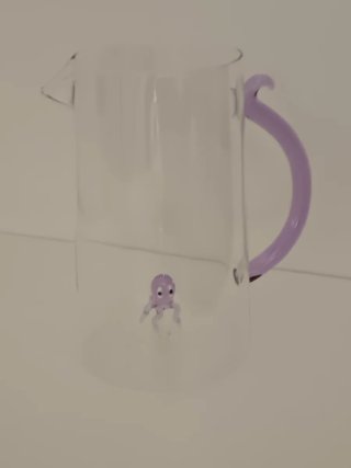 Caraffa in vetro borosilicato + 4 bicchieri