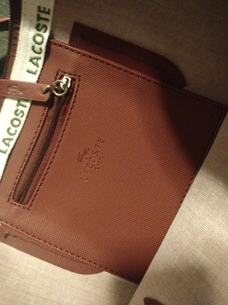 Bolso Tote Lacoste marrón