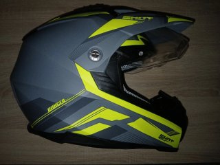 Casco Enduro Shot Ranger Evolution Gris/Amarillo