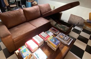 Sofá Chaise Longue (arcón) Marrón El Corte Inglés