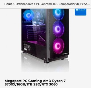 Ordenador Gaming RTX 650W Casi Nuevo