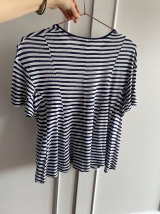 Camiseta BIMBA Y LOLA rayas azul/blanca Talla S