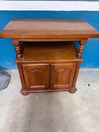 Mueble auxiliar madera maciza clásico