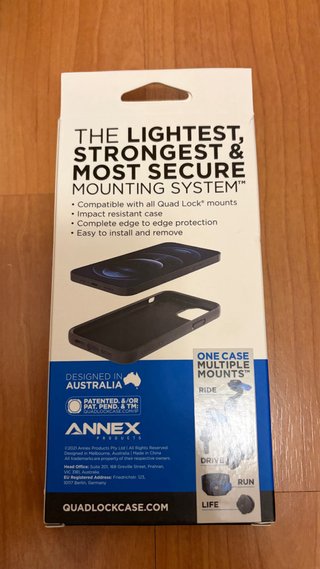 Funda Quad Lock iPhone 12/12 Pro + Poncho