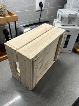Caja Madera Pino KNAGGLIG Ikea 23x31x15 cm