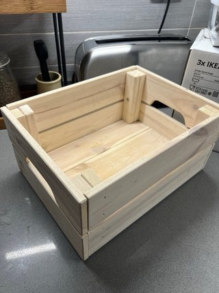 Caja Madera Pino KNAGGLIG Ikea 23x31x15 cm