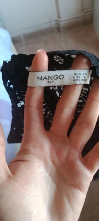 Blusa Encaje Negra