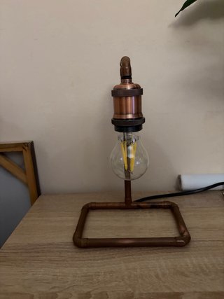 Lámpara Cobre Vintage Estilo Industrial