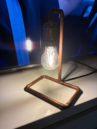 Lámpara Cobre Vintage Estilo Industrial