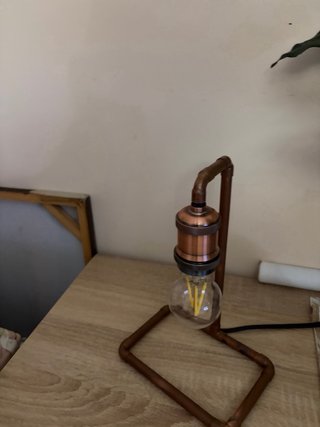 Lámpara Cobre Vintage Estilo Industrial
