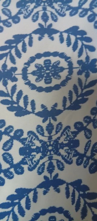 Mono Verano Estampado Azul y Blanco
