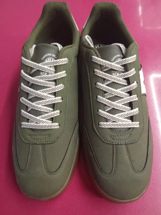 Zapatillas NYC Hombre Talla 44 Verdes Blancas