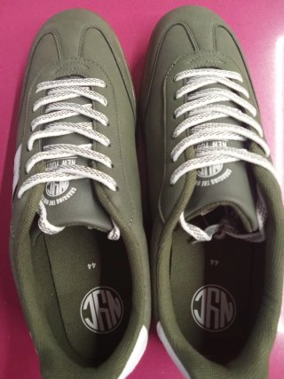 Zapatillas NYC Hombre Talla 44 Verdes Blancas