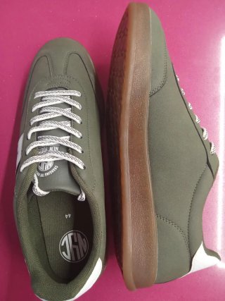 Zapatillas NYC Hombre Talla 44 Verdes Blancas