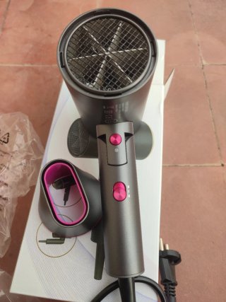 Secador de pelo plegable negro nuevo