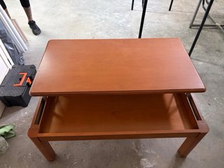 Mesa centro elevable madera