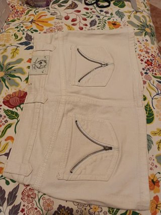 Minifalda vaquera blanca
