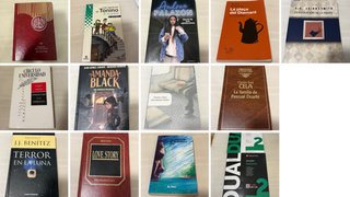 Libros varios, en español y catalán