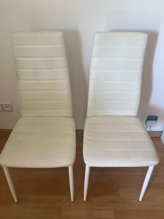 Set di 6 sedie da pranzo bianche