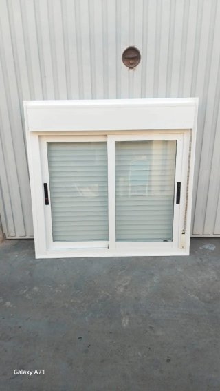 Ventana corredera aluminio 1,27x1,24 cristal doble