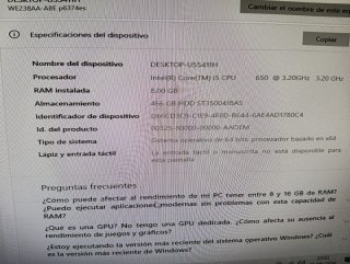 PC HP Intel i5 Completo Negro