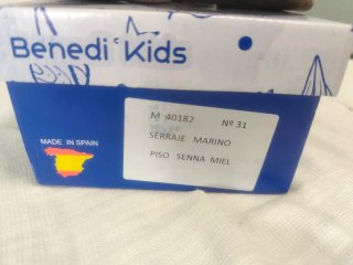 Zapato niño serraje talla 31