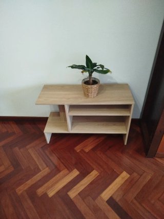 Mesa auxiliar Ikea roble 80x31