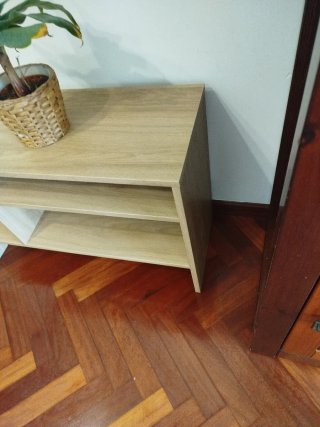Mesa auxiliar Ikea roble 80x31