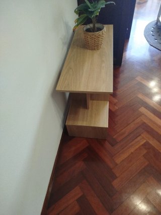 Mesa auxiliar Ikea roble 80x31