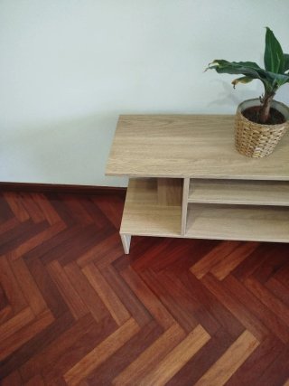 Mesa auxiliar Ikea roble 80x31