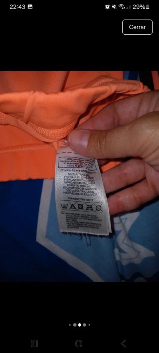 Conjunto Adidas Top y Camiseta Naranja Talla XS
