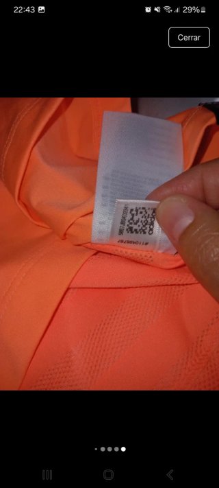 Conjunto Adidas Top y Camiseta Naranja Talla XS