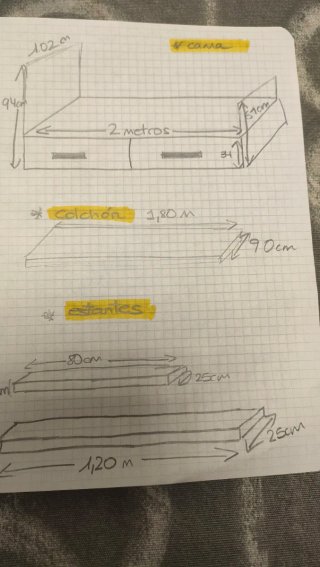 Cama infantil con cajones,colchón y escritorio.