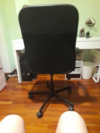 Silla de escritorio negra Ikea